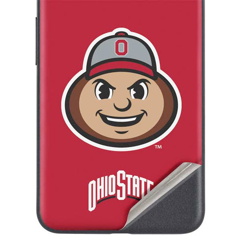 Ohio State University OSUBuckeyes Light Grey Google Pixel 4a 5G Skin